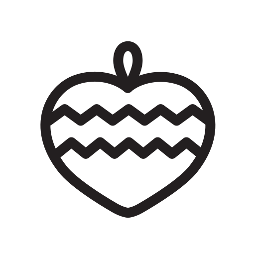 Christmas tree, decoration, heart, new year, xmas, xmas tree icon